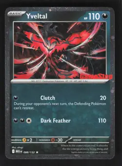 Yveltal (Game Stop) Rare Miscellaneous Cards & Products 088/132 NM - Image 1