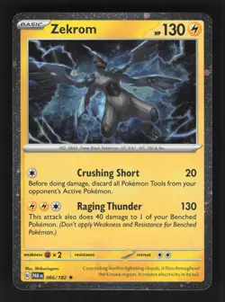 Zekrom - (Cosmos Holo) Rare Miscellaneous Cards & Products 066/182 NM - Image 1