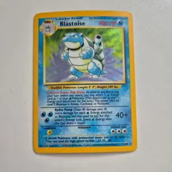 Pokemon TCG Blastoise Holo Card Base Set 2/102 - Image 1