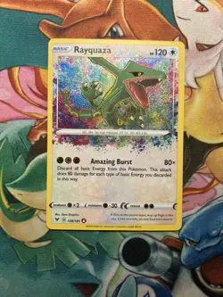 Pokemon TCG SWSH Rayquaza Card 138/185 Vivid Voltage Rare, Near Mint Condition - Image 1
