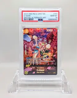 One Piece Card O-Nami Special Alt Art SP OP06-101 PSA 10 English Edition - Image 1