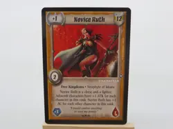 WARLORD Saga of the Storm CCG Character Card NOVICE RUTH 24/78 #1052 - Image 1