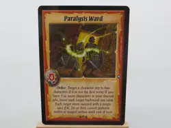 WARLORD Saga of the Storm CCG Action Card PARALYSIS WARD 58/78 #1131 - Image 1