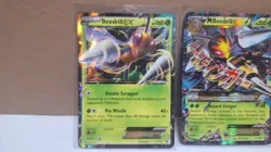 Pokemon TCG Mega Beedrill EX Black Star Promo Card Set! XY158 LP - Image 2