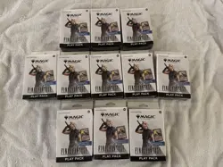 11 Magic The Gathering Final Fantasy Play Pack w/ 3 Packs SEALED-LOT OF 11 TOTAL - Image 1