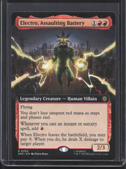 Marvel's Spider-Man #260 Electro, Assaulting Battery (Extended Art) RARE - Image 1
