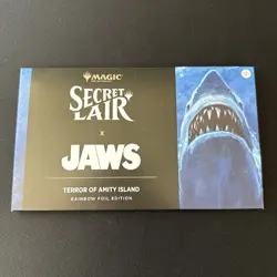 IN HAND MTG Secret Lair Drop X JAWS: Terror of Amity Island Rainbow Foil SEALED - Image 1