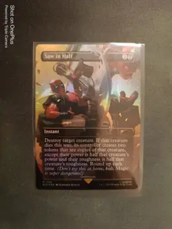 Saw in Half foil - Marvel Deadpool Secret Lair - Magic the Gathering - MTG - Image 1