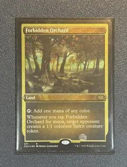 MTG Forbidden Orchard - Etched Foil - 2x2 - 571 - Near Mint+ Condition - Image 1