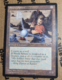 MTG Shield Sphere - LP - 0 Cast Artifact - Alliances Vintage 1996 - Image 1