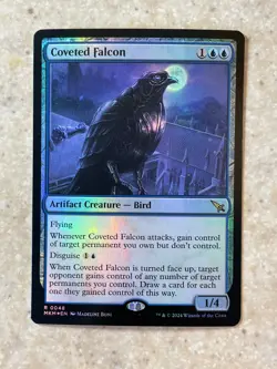 MTG NM Coveted Falcon Foil [Murders at Karlov Manor] - Image 1
