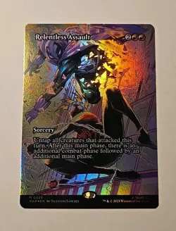 Relentless Assault (Borderless) FOIL 0025 M/NM Magic The Gathering - Image 1
