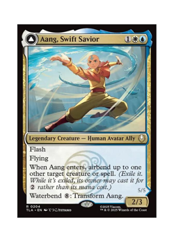 MTG TLA Aang, Swift Savior // Aang and La, Ocean's Fury 204 Regular - Image 1
