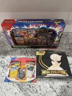 Sealed Pokemon Lot, mixed sets, Mega Evolutions ETB Gardevoir, Fusion Strike, DR - Image 1