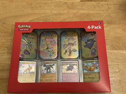 Scarlet & Violet 151 Mini Tins 4 Pack SAMS CLUB SEALED Pokemon TCG IN HAND - Image 1