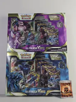 Pokemon TCG Origin Forme Dialga Palkia VSTAR Premium Collection Box Lot of 2 New - Image 1