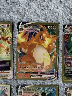 Pokemon Set of 15 Charizard,Gengar,Rayquaza,Blastoise&More Gold Foil Fan Art NM - Image 4