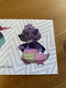 Pokemon Knock Out Collection 3 Sticker Sheet Slowking Obstagoon Dragapult - Image 4