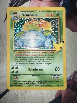 Pokemon Celebrations 25th Anniversary Venusaur 15/102 Holo Rare NM/Mint - Image 3