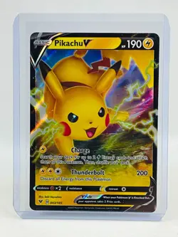 Pokemon Vivid Voltage Pikachu V Ultra Rare Full Art 043/185 - Image 1