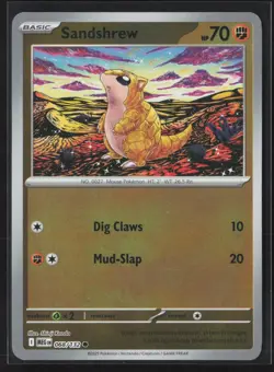 068/132 Sandshrew - ME01 Mega Evolution Reverse Holo NM Pokemon - Image 1