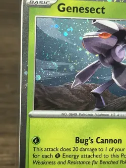 SEALED Pokemon Genesect 008 Phantasmal Flames Stamped Promo Best Buy SWIRL - Image 2