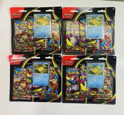 Mega Evolution Pokemon TCG Blister 3 Pack Psyduck Factory Sealed x4 Lot of 4 - Image 2
