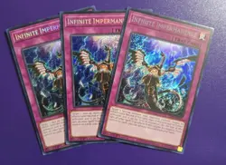 x3 Infinite Impermanence Secret Rare 1st Ed RA01-EN075 NM Yugioh - Image 1