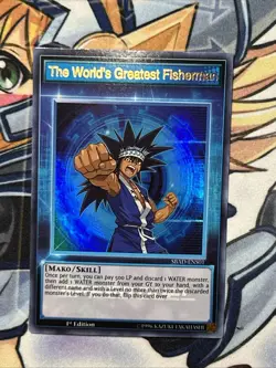 Yu-Gi-Oh! The World's Greatest Fisherman SBAD-ENS01 1st Edition Ultra Rare NM 🥶 - Image 1
