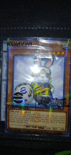 Yugioh Konami Soccer Promo Sealed Rescue Rabbit And Token Pack - Image 1
