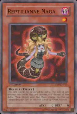 Yugioh Reptilianne Naga #ABPF-EN017 Absolute Powerforce 1st Edition - Image 1