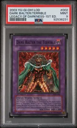 2003 Yu-Gi-Oh! DarkBalter the Terrible Legacy of Darkness LOD 1st Ed Super PSA 9 - Image 1