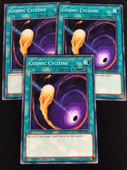 Yugioh Cosmic Cyclone SDCB-EN031 1st Common x3 (NM) - Image 1