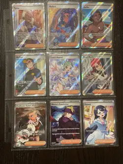 Pokemon Card TCG Full Art Trainer Lot 10x Ariana Sada Lisia Fennel Supporters NM - Image 2