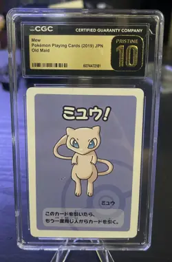 Mew PRISTINE 10 Pokemon Playing Card from the 2019 Japanese "Old Maid" - Image 1