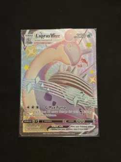 Pokemon TCG Lapras VMAX Holo Rare Card SV111/SV122 Shining Fates - Image 1