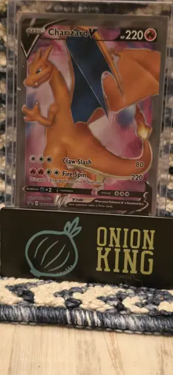Pokemon TCG Charizard V SWSH Black Star Promo Holo Card SWSH050 NM - Image 1