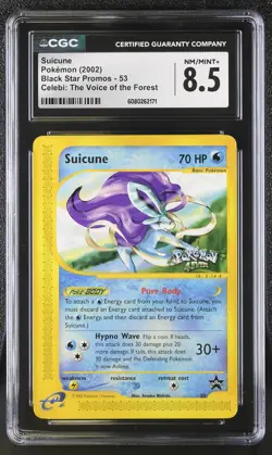 CGC 8.5 Suicune 4EVER 2002 Black Star Promos 53 Pokemon Card - Image 1