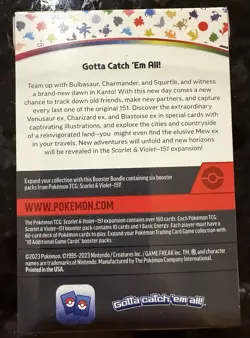 Pokemon Scarlet Violet 151 Booster Bundle New Sealed TCG Cards - Image 3