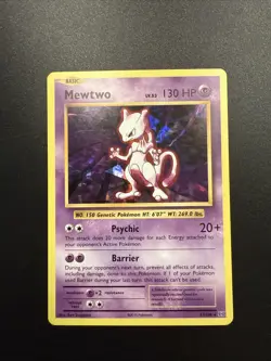 Pokemon TCG Mewtwo XY Evolutions 51/108 Cracked Ice Holo Rare Card - Image 1
