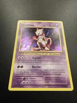 Pokemon TCG Mewtwo XY Evolutions 51/108 Cracked Ice Holo Rare Card - Image 3