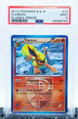 PSA 9 FLAREON 12/116 Black & White Plasma Freeze Set 2013 - Pokemon Card - Image 1