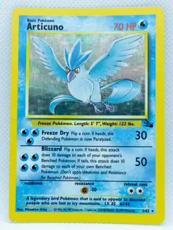 ARTICUNO 2/62 Holo Rare Fossil Set Unlimited 1999 - Pokemon Card WOTC - Image 1