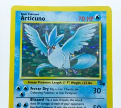 ARTICUNO 2/62 Holo Rare Fossil Set Unlimited 1999 - Pokemon Card WOTC - Image 2