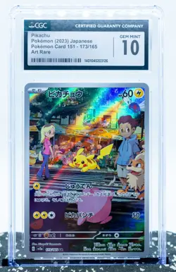 CGC 10 PIKACHU 173/165 Art Rare S&V 151 Set Japanese 2023 - Pokemon Card - Image 1