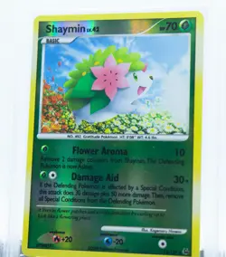PSA 9 SHAYMIN 14/127 Reverse Holo Rare Platinum Base Set - Pokemon Card 2009 - Image 2