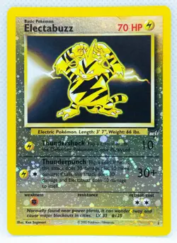 ELECTABUZZ #1 Reverse-Holo Rare Best Of Game Promo 2003 WOTC - Pokemon Card - Image 1