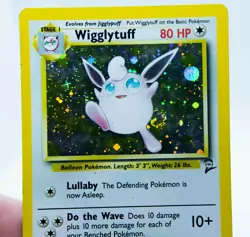 WIGGLYTUFF 19/130 Holo Rare Base Set 2 2000 - Pokemon Card WOTC - Image 2