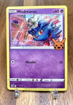 Misdreavus 058/189 Non Holo Trick or Trade Halloween Pokemon Card NM - Image 1
