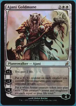 Ajani Goldmane FOIL Lorwyn HEAVILY PLD White Rare MTG CARD (ID# 432993) ABUGames - Image 1